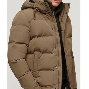 Veste bomber à col montant pour homme en gros, veste coupe-vent à manches longues personnalisée pour l'hiver, veste matelassée, veste de rue, livraison DDP - Product Image 2
