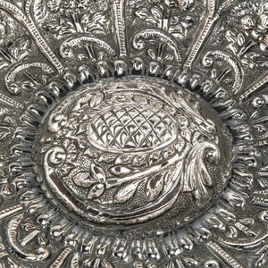 Bol de hammam traditionnel fait à la main en laiton rond, artisanat d'art avec motif oriental pour le bain - Product Image 3