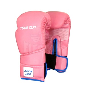 Gants de boxe en cuir rose Gants d'entraînement de combat de haute qualité Gants de boxe Nouveau design - Product Image 1