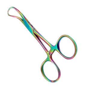 Pinzas Quirúrgicas Profesionales de Acero Inoxidable de 3.5 Pulgadas con Recubrimiento de Color Arcoíris para Uso Médico - Product Image 1