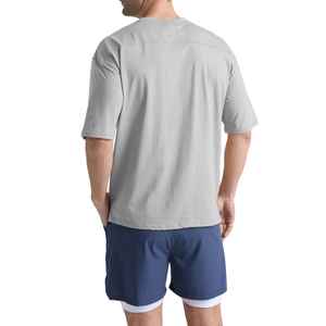 เสื้อทีเชิ้ตจีเอสเอ็ม350ว่างเปล่าสำหรับผู้ชายเสื้อผ้า100% คอตตอนไซส์ใหญ่โชว์ไหล่ - Product Image 5