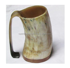Taza de cuerno de vaca para beber cerveza, decoración interior, Material único, tazón para beber - Product Image 1
