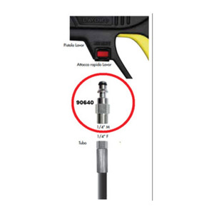 Attacco Rapido per Idropulitrice 1/4 M - Product Image 1