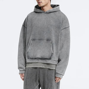 Factory Best Quality Custom Logo Winter 100% Cotton Pullover <b>Hoodies</b> for Men <b>Women</b> Breathable Quick Dry Unisex Use Acid Wash - Product Image 6