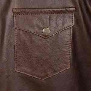 Camisas de Cuero Genuino para Hombre de Alta Calidad, Nuevo Estilo Casual Delgado de Otoño, Camisa de Cuero de Talla Grande - Product Image 5