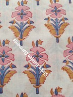 Tissu 100% Coton Pur Écologique à Séchage Rapide Imprimé Floral Indien au Bloc, pour Sacs, Accessoires, Matelas et Chemises pour Filles et Garçons