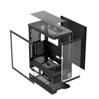 KINPOWER Pc Tower Case Gaming Tempered Glass Micro Atx Unique Design Mesh Pc Computer Case