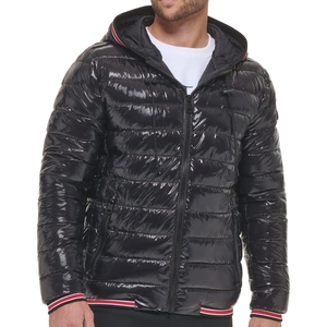 เสื้อแจ็คเก็ตพัฟเฟอร์แฟชั่นดีไซน์โลโก้แบบสบายๆสำหรับผู้ชาย ฤดูหนาวปี 2026 จากปากีสถาน  เสื้อแจ็คเก็ตพัฟเฟอร์บุใยฝ้ายแบบยาวทันสมัยสำหรับผู้ชาย - Product Image 1