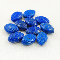 Perles sculptées en pierre de Lapis Lazuli, forme Marquise, motif Œil protecteur, 8x12mm, qualité excellente, perles en vrac pour la fabrication de bijoux