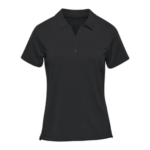 เสื้อโปโลสีเทาออกแบบได้ตามต้องการสำหรับผู้หญิง - Product Image 3