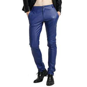 ¡Novedad de 2024! Pantalones de cuero de cintura alta para hombre con el mejor precio, calidad, chaqueta de cuero OEM, superventas, último diseño - Product Image 4