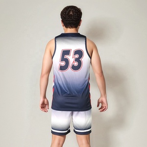 Ensembles d'uniformes de basketball professionnels respirants, grande taille, personnalisés, avec impression par sublimation intégrale pour la vente en gros - Product Image 3