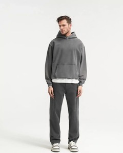 Sudadera con Capucha de Estilo Vintage Lavada al Ácido, Sudadera con Capucha Personalizada de Hombros Caídos para Hombre y Mujer, Sudadera con Capucha de Primera Calidad para Gimnasio - Product Image 4