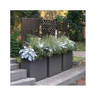 Personnalisé Grand Jardin Extérieur Patio Pots Jardin Fleur Géant Métal Pot De Fleur