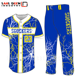 Vente en gros OEM Maillot de baseball sur mesure pour hommes Uniforme de l'équipe de softball en polyester Vêtements de football américain en spandex Logo personnalisé - Product Image 6