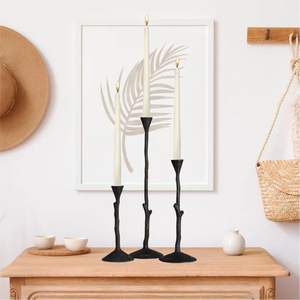 Candelabro de Hierro Forjado Estilo Pastoral Francés, Portavelas Floral Hecho a Mano para Cenas Románticas y Mesas de Eventos de Lujo - Product Image 2