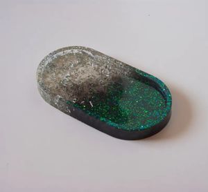 Custom Color Solid Textured Art <b>Decorative</b> Glass Display <b>Wall</b> Art Counter Stained Crystal Glass <b>Brick</b> Tray Handmade - Product Image 4