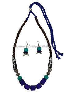 Magnifique collier en résine de perles marron de 12 pouces ensemble de bijoux faits à la main pour femmes et filles pour les occasions de mariage AALIYAN IMPEX Style Love - Product Image 3