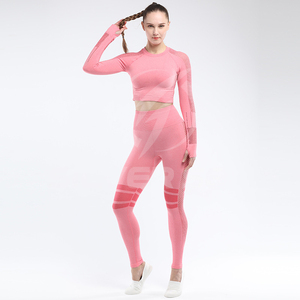 Ensembles de yoga respirants à séchage rapide Nouveau design élégant Ensembles de yoga de fitness décontracté pour les ensembles de fitness de gymnastique pour femmes - Product Image 1