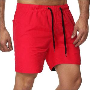 กางเกงขาสั้น2025แฟชั่นสำหรับผู้ชายกางเกงขาสั้นใส่ลำลองสีพื้นแบบเรียบง่ายสำหรับใส่วิ่ง - Product Image 6