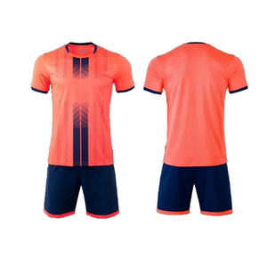 Hot Selling <b>Cheap</b> Men Custom Long Sleeves Soccer Uniform Jersey 100% Polyester Quick Dry Stripes - Product Image 3