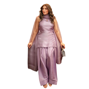 Vestidos de mujer Ropa informal formal A-Line Cintura natural Seda Verano Encaje Bordado Farshi 3 piezas - Product Image 1