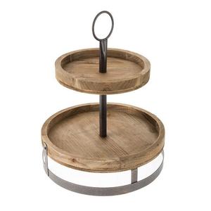 Soporte de servidor de pastel de fruta de diseñador de madera decorativo más vendido para fiestas Catering Ware Use Cake Server Stand - Product Image 6