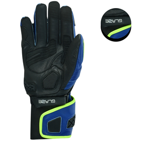 Gants de moto de course de haute qualité pour hommes Gants en cuir respirants et imperméables personnalisés pour écran tactile et protection en fibre de carbone - Product Image 4