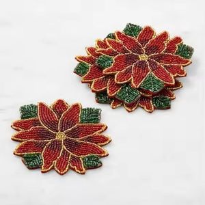 Trendy Colorful Glass Beaded <b>Coaster</b> Professionally Designed Use for <b>Table</b> Decors in Wedding Party Restaurants - Product Image 5