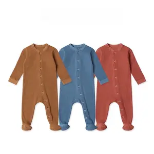 Infant Clothes Wholesale Cotton Onesie Organic Jersey Snap Down Baby pyjamas Bamboo Baby Rompers