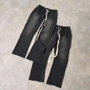 Conjunto Deportivo de Invierno con Capucha, Lavado Ácido, Estilo Desgastado, para Hombre, Personalizable, 100% Algodón, Pantalones y Sudadera con Capucha - Product Image 5