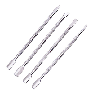 Professional Stainless Steel Cuticle Pusher Double Ended Manicure <b>Pedicure</b> Nail Care <b>Tool</b> Non-Slip Grip Rust Resistant Reusable - Product Image 1