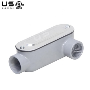 Kích thước đầy đủ màu xám Threaded LB LL LR ống dẫn cơ thể Die Cast Nhôm đóng dấu thép Bìa ống dẫn phụ kiện - Product Image 2