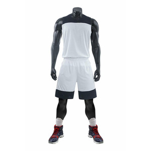 Maillots de basket-ball personnalisés athlétiques blancs réversibles en maille pour hommes uniformes d'équipe en vrac grande taille imprimés Technics ensembles pour hommes - Product Image 4