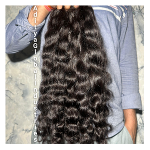 Usine directe 100% extensions de tissage de cheveux indiens bouclés naturels non transformés cuticule alignée faisceaux de vagues brutes profondes lâches - Product Image 1