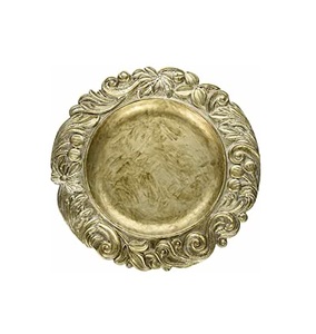 Assiette de chargement en laiton de haute qualité pour assiettes à dîner décoration de mariage nouveau design vaisselle produit le plus vendu - Product Image 1