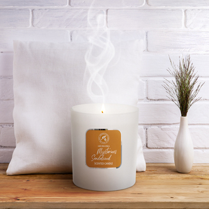 Bougie parfumée Aromatika au bois de santal mystérieux, en cire de soja, dans un bocal en verre, collection pour la maison, aromathérapie haut de gamme, cadeau méditatif - Product Image 2