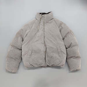 Varsity Jacket Veste matelassée en duvet de daim personnalisée coupe-vent matelassé à bulles d'hiver OEM - Product Image 1