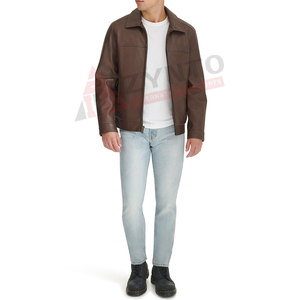 แจ็คเก็ตหนังคุณภาพดี ผลิตจากวัสดุที่ดีที่สุด ราคาถูก แจ็คเก็ตหนังขายดีสำหรับฤดูหนาว สำหรับผู้ชาย - Product Image 5