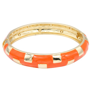 Braccialetti a cerniera in smalto bianco placcato oro nero braccialetti a cerniera alla moda con placcatura in oro resistente - Product Image 1