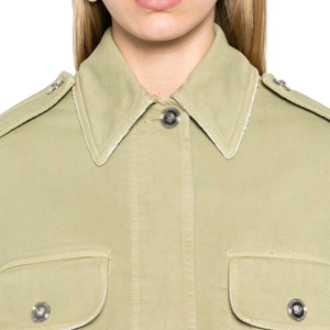 Veste en jean décontractée de haute qualité pour femmes, couleur unie, design déchiré, coton rempli, excellent prix - Product Image 5