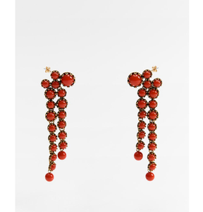 Pendientes geométricos de mujer con personalidad de cuentas de resina de diseño popular con diseños de latón por debajo de su presupuesto - Product Image 1