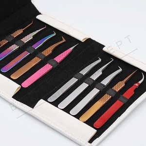 กล่องใส่แหนบแม่เหล็กหนังเทียม 10 ช่อง ปลายเรียบ สำหรับเก็บใยต่อขนตาและปลายแบบวอลลุ่ม - Product Image 3