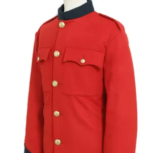 New Designs Service Factory Wholesale 100% Wool Fabric American British White Red Coats
