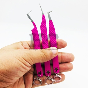 Pince à épiler de qualité supérieure pince à épiler professionnelle en acier inoxydable Hello Kitty breloque pince à épiler vison Logo durable - Product Image 4