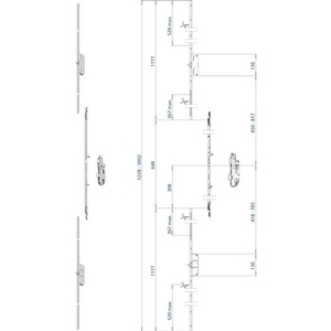 Multisafe MA Flat Plate Stainless Steel Connection Plate 24mm Length 1177mm FUHR Product Category <b>Hooks</b> & <b>Rails</b> - Product Image 3