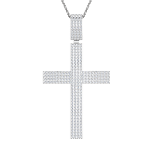 Venta al por mayor 14K oro real diamante colgante fino Rikhava diamantes colgante para boda compromiso moda colgantes encantos - Product Image 2