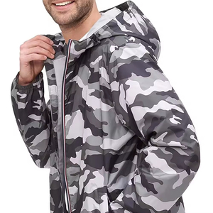 Fabricante de diseño profesional Suministro de Snowboard con capucha Cortavientos personalizado Motocicleta Zip Rain Chaqueta impermeable para hombres - Product Image 5