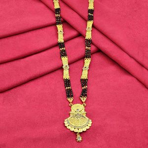 Bán buôn 24K Micro vàng Quảng Cáo & <span class=keywords><strong>Ruby</strong></span> đá dài mặt dây chuyền <span class=keywords><strong>mangalsutra</strong></span>, thời trang quảng cáo <span class=keywords><strong>mangalsutra</strong></span>, đồ trang sức cưới truyền thống Ấn Độ. - Product Image 2