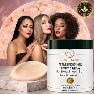 Crema Corporal Aclarante Skin Magic 500ml con Vitamina C y Ácido Tranexámico, Reduce las Imperfecciones y el Tono Desigual de la Piel - Product Image 1